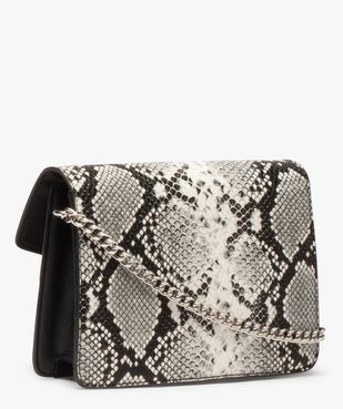 Sac femme avec rabat texturé fantaisie vue2 - GEMO (ACCESS) - GEMO