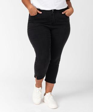 Pantacourt en jean stretch coupe slim taille normale femme grande taille vue1 - GEMO (G TAILLE) - GEMO