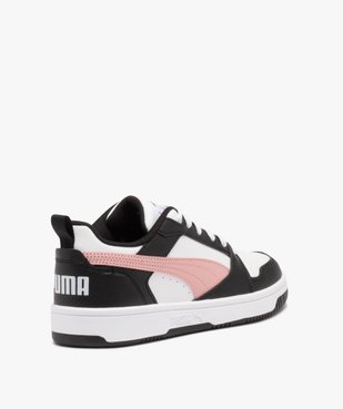 Baskets femme tricolores style rétro à lacets - Puma Rebound vue4 - PUMA - GEMO