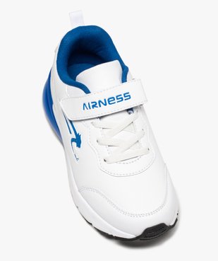 Baskets garçon bicolores fermeture scratch - Airness vue5 - AIRNESS - GEMO