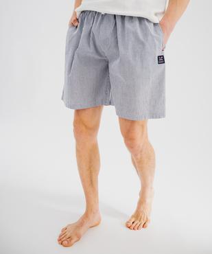 Pyjashort à bas rayé homme - LuluCastagnette vue3 - LULUCASTAGNETTE - GEMO