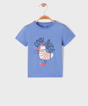 Tee-shirt manches courtes avec motif estival bébé garçon vue2 - GEMO 4G BEBE - GEMO