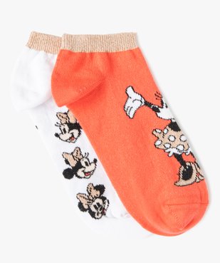 Socquettes femme avec motifs Minnie (lot de 2) - Disney vue1 - DISNEY DTR - GEMO