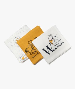 Lange en coton imprimé Winnie l'Ourson - Disney (lot de 3) vue1 - DISNEY DTR - GEMO