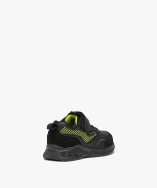 Baskets bébé garçon unies style running  vue4 - GEMO(BEBE DEBT) - GEMO