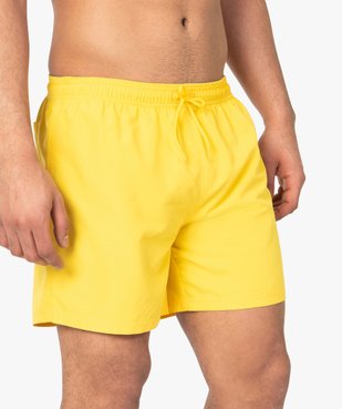 Short de bain homme uni vue5 - GEMO (PLAGE) - GEMO