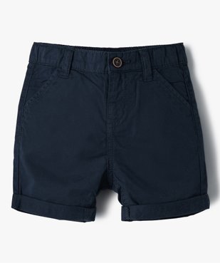 Bermuda bébé garçon en toile de coton vue1 - GEMO(BEBE DEBT) - GEMO