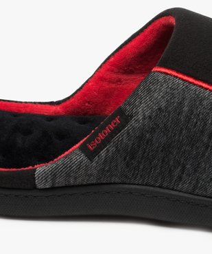 Chaussons homme mules d’intérieur en velours - Isotoner vue6 - ISOTONER - GEMO