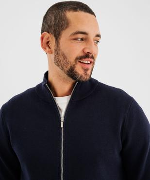 Gilet zippé à col montant homme vue2 - GEMO (HOMME) - GEMO