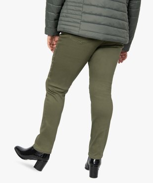 Pantalon femme coupe slim en maille extensible vue3 - GEMO (G TAILLE) - GEMO