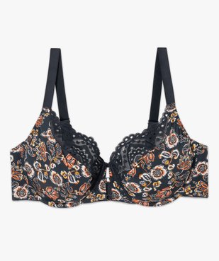 Soutien-gorge femme grande taille à motifs fleuris  vue4 - GEMO(HOMWR FEM) - GEMO