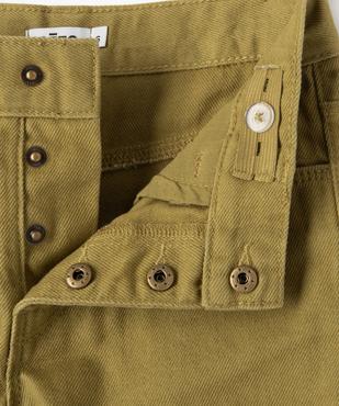 Pantalon large en toile denim colorée fille vue2 - GEMO 4G FILLE - GEMO