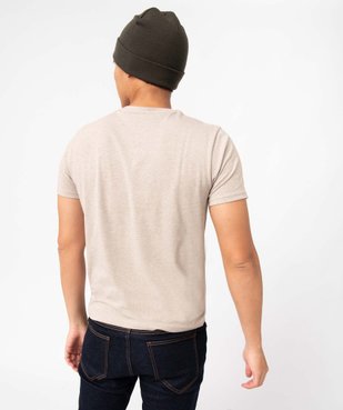 Tee-shirt homme à manches courtes et col V vue2 - GEMO 4G HOMME - GEMO