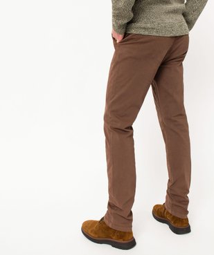 Pantalon chino en coton stretch homme vue3 - GEMO 4G HOMME - GEMO