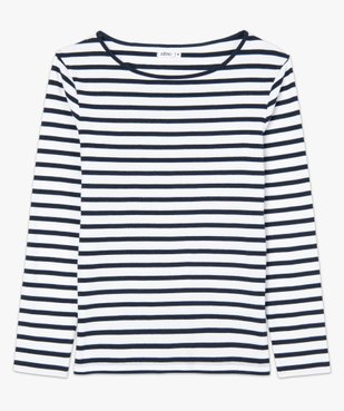 Tee-shirt femme rayé à manches longues vue4 - GEMO(FEMME PAP) - GEMO