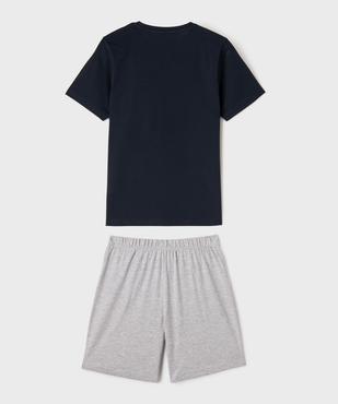 Pyjashort bicolore avec motif garçon vue3 - GEMO 4G GARCON - GEMO