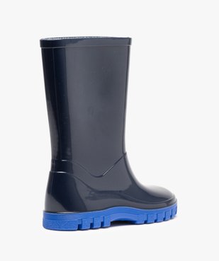 Bottes de pluie garçon à semelle crantée contrastante vue4 - GEMO (ENFANT) - GEMO