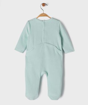 Pyjama en velours côtelé avec message bébé vue3 - GEMO 4G BEBE - GEMO