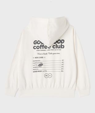 Sweat à capuche loose imprimé devant et dos fille vue6 - GEMO 4G FILLE - GEMO