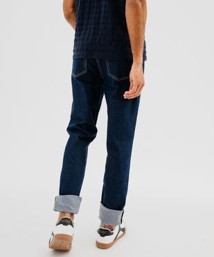 Jean Slim en coton stretch homme vue6 - GEMO 4G HOMME - GEMO