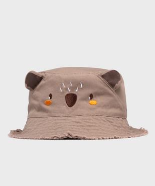 Chapeau bob en toile avec détails en relief bébé garçon vue1 - GEMO 4G BEBE - GEMO
