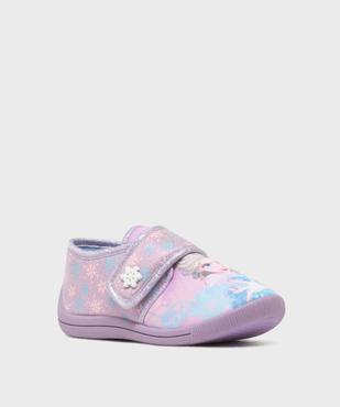 Chaussons à scratch imprimé Elsa fille - La Reine des Neiges vue2 - REINE DES NEIGE - GEMO