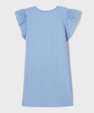 Chemise de nuit à manches volantées fille - LuluCastagnette vue3 - LULU CASTAGNETTE GEMO FOR GOOD - GEMO
