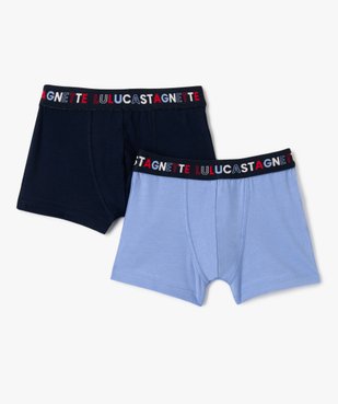 Boxers en coton stretch garçon (lot de 2) - LuluCastagnette vue1 - LULU CASTAGNETTE GEMO FOR GOOD - GEMO