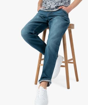 Jean homme coupe Straight avec marques d’usure vue1 - GEMO (HOMME) - GEMO