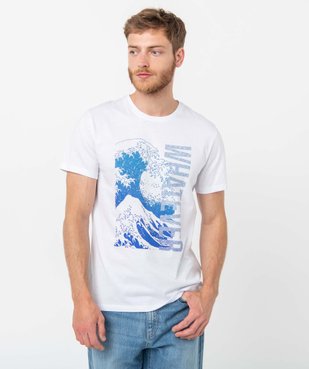 Tee-shirt homme avec motif estival  vue1 - GEMO (HOMME) - GEMO