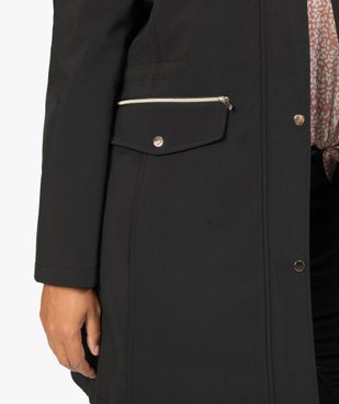 Manteau femme à capuche fantaisie et détails métalliques vue6 - GEMO (G TAILLE) - GEMO