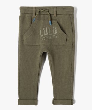 Pantalon bébé garçon en maille - LuluCastagnette vue1 - LULUCASTAGNETTE - GEMO