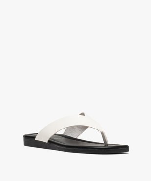 Sandales femme à entre-doigts coupe spéciale pied large vue2 - GEMO (CASUAL) - GEMO