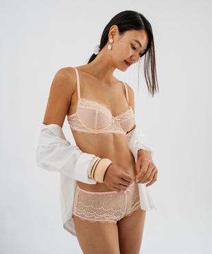 Soutien-gorge à armatures forme corbeille en dentelle vue7 - GEMO(HOMWR FEM) - GEMO