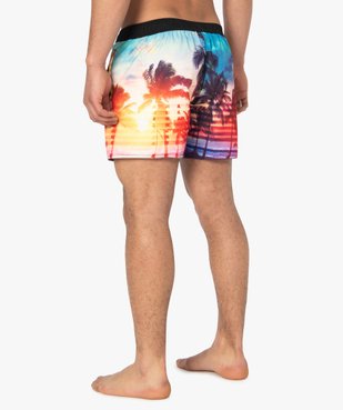 Short de bain homme motif palmiers - Freegun vue3 - FREEGUN - GEMO