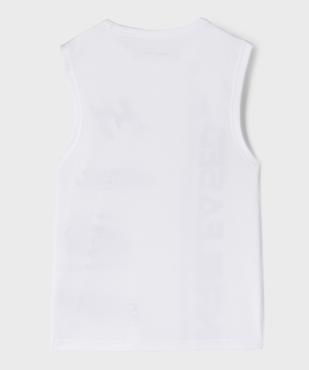 Tee-shirt de sport sans manches en maille légère et respirante imprimée garçon vue3 - GEMO (JUNIOR) - GEMO