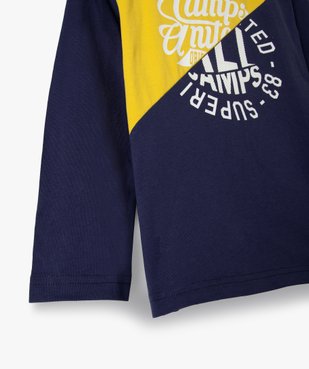Tee-shirt garçon multicolores à manches longues - Camps vue3 - CAMPS UNITED - GEMO