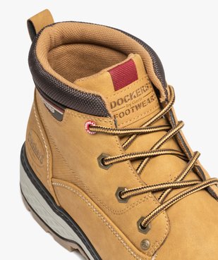Boots homme à semelle crantée et à lacets bicolores - Dockers by Gerli vue6 - DOCKERS BY GERL - GEMO