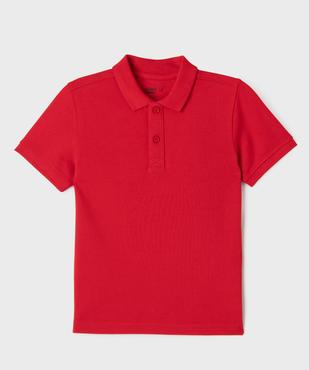 Polo à manches courtes uni garçon vue4 - GEMO (ENFANT) - GEMO