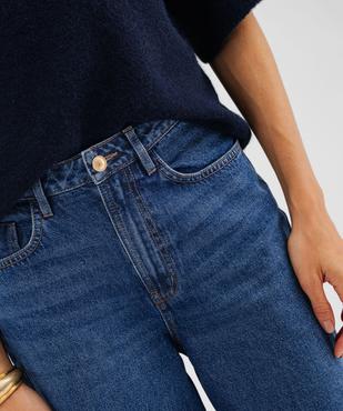 Jean palazzo taille haute femme vue2 - GEMO 4G FEMME - GEMO