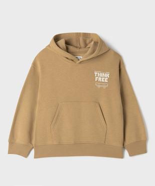 Sweat à capuche et message garçon vue1 - GEMO 4G GARCON - GEMO