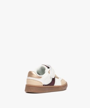 Baskets bébé fille style rétro à scratch et lacets élastiques vue5 - ATHLETIC GEMO FOR GOOD - GEMO