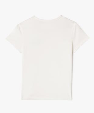 Tee-shirt manches courtes avec inscription fille vue3 - GEMO 4G FILLE - GEMO
