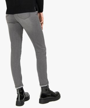Jean femme coupe Slim aspect délavé vue3 - GEMO C4G FEMME - GEMO