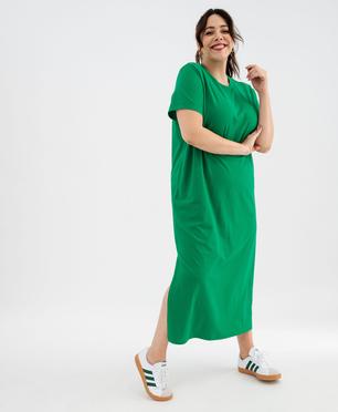 Robe tee-shirt à manches courtes et col rond femme grande taille vue5 - GEMO (G TAILLE) - GEMO