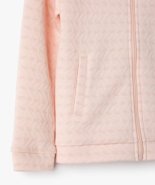 Sweat fille zippé à paillettes vue2 - GEMO (ENFANT) - GEMO