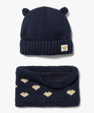 Ensemble accessoires hiver bébé fille vue1 - GEMO(BEBE DEBT) - GEMO