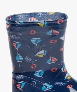 Bottes de pluie garçon à imprimé marin vue6 - GEMO (ENFANT) - GEMO