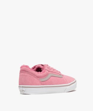 Baskets femme en suédine - Vans rose vue4 - VANS - GEMO