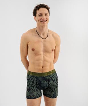 Boxer à motif feuillage homme - Freegun vue1 - FREEGUN - GEMO